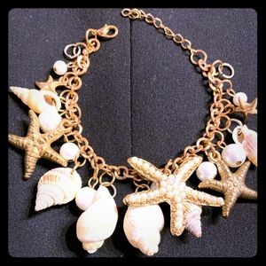 Bracelet with shells, starfish (good condition)